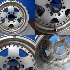 (処分市) ランクル80 中古ホイール4枚 16x8J±0 6H139.7 ランドクルーザー80の画像3