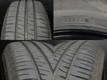 バリ溝 中古セット 175/65R15 23年製 Maxrnu Efficia 社外 6本 スポーク 5.0J-15 4H 100 +40 夏組 ブラック スイフト アクア 白河_画像7