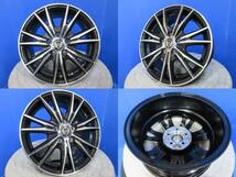 現行 新型 10系 シエンタ 4本 黒 15インチ5H 5穴 PCD 100 新品 ダンロップ 185/65R15 低燃費 夏用 夏タイヤアルミホイールセット_画像8