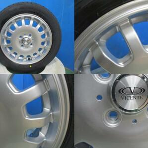 4本 新品 タイヤ 2024年製 ブリヂストン NEWNO 155/65R14 アルミホイール 14インチ 4.5J +50 100 4H 軽自動車 ワゴンR アルト フレアの画像4