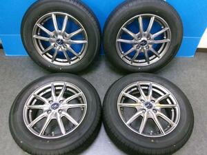 【送料無料】ヨコハマ BluEarth E50【185/65R15 88S】WEDS LEONIS ナヴィア04【15インチ 5.5J+50 4H100】ノート フリード などに