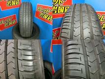 送料無料 中古 ブリヂストン エコピア NH100C 175/70R14 84S 4本 アレックス カローラ シエンタ ヤリス ヴィッツ ポルテ インプレッサ ブル_画像3