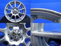 菰野 タイヤホイールセット 4本 175/65R15 アクア フィールダー ヴィッツ スイフト ポルテ ブリヂストン 15インチ アクシオ イグニス_画像4