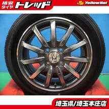 中古 ホンダ N-BOX N-WGN N-ONE 純正 14インチ ホイール 中古 ダンロップ エコファイン 155/65R14 4本セット サマータイヤ 夏タイヤ_画像1