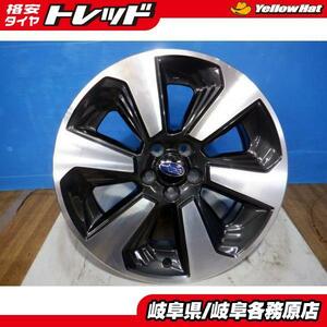 (処分市) 4枚 セット アルミ 中古 スバルXV 純正 17x7J+48 5H100 インプレッサXV フォレスター レガシィアウトバック クロスオーバー7