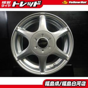 新品 在庫処分 14インチ マルチ ホイール エフェクト EFFECT スポーク 5.5-14 +38 10H 100.114.3 シルバー プレミオ ビスタ 白河