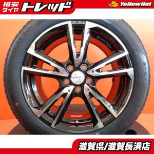 VW ポロ AW系 中古 EUROTECH 16インチ 5H-100 新品 ピレリ POWERGY 195/55R16 2023年製 4本セット 夏タイヤ フォルクスワーゲン POLO