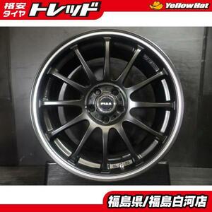 4本 新品ホイール PIAA エコプレミアム S12 7.0J-17 5H 100 +42 マッドブラック 軽量 エコ 86 BRZ プリウス カローラツーリング 白河