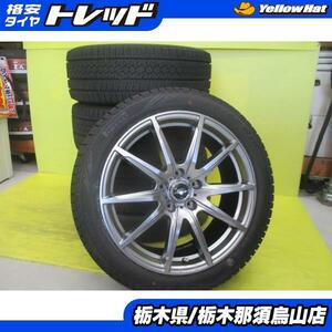 GS マークX カムリ 中古タイヤ 中古アルミ 235/45R18 ピレリ アイスゼロ アシンメトリコ 2023年製 シュナイダー 8.0J 18 5/114.3 +45