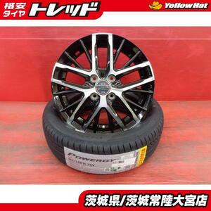 新品夏タイヤホイールセット 24年製 ピレリ パワジー 165/55R15 共豊 スマック レヴィラ 15インチ 軽自動車 カスタム インチアップ等