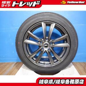 4本 セット 中古 ホイール Weds NIRVANA 17x7J +48 5H114.3 新品 夏 タイヤ 輸入 215/55R17 ヴェゼル CX-3 ジューク エスティマ