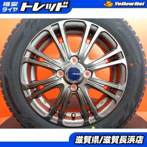 軽自動車 冬タイヤ 未使用品 ヨコハマ アイスガードiG60 155/65R14 2022年製 ABATIS 14インチ 4本セット タント N-BOX スペーシア