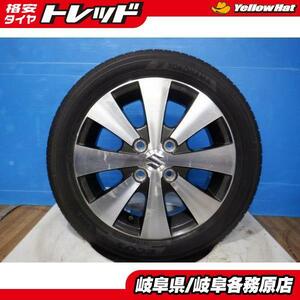 (処分市)中古売り切りセット スズキ純正 14x4.5J+50 4H100 + 各銘柄違い 165/55R14 ワゴンR パレット ルークス ピノ モコ セルボ 等