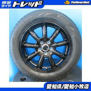 【送料無料】スタッドレス 新品 ピレリ PIRELLI アイスゼロ ICEZERO アシンメトリコ ASIMMETRICO 【205/55R16 91H】美品ホイールセット！