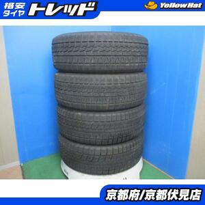 4本 中古 バリ山 2022年製 ヨコハマ iceGUARD iG70 スタッドレス タイヤ 215/55R17 94Q エスティマ クラウン ヴェゼル ES などに