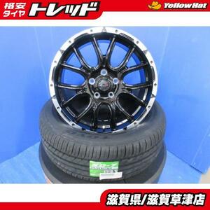 エスクード YD21S YE21S YEA1S 4本 新品 M7 黒 17インチ5穴 PCD 114.3 トーヨー 215/55R17 低燃費 夏用 夏タイヤアルミホイールセット