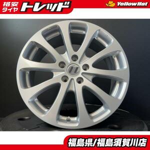 新品4枚セット MC-10 アルミホイール 7.5J-18 +48 114.3 5H シルバー RAV4 アルファード ヴェルファイア CR-V ZR-Vなどに 須賀川店