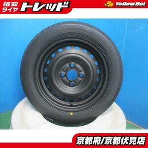 4本 新品 タイヤ 2024年製 ブリヂストン NEWNO 155/65R14 鉄 スチールホイール 14インチ 4.5J +45 100 4H ムーヴ ワゴンR タント