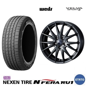 取寄せ品 WEDS スポルト2 7.5J+48 5H-114.3 ネクセン N-FERA RU1 2021年 225/55R18インチ ZR-V 52系 エルグランド SK系 フォレスター