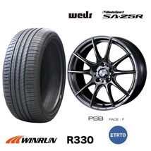 取寄せ品 WEDS ウェッズスポーツ SA-25R PSB 7.5J+45 5H-100 ウィンラン R330 24年 215/40R18インチ 210系 カローラ 50系 プリウス 86_画像1