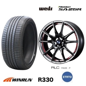 取寄せ品 ウェッズスポーツ SA-25R RLC 7.5J+45 5H-114.3 ウィンラン R330 2024年 215/45R18インチ ノア ヴォクシー ステップワゴン