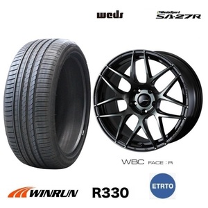 取寄せ品 ウェッズスポーツ SA-27R WBC 7.5J+45 5H-114.3 ウィンラン R330 2024年 215/45R18インチ ノア ヴォクシー ステップワゴン