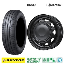 取寄せ品 4本 WEDS ネオキャロBC ダンロップ EC204 2023年 155/65R14インチ EKワゴン EV クロス スペース デリカミニ トコット ココア_画像1