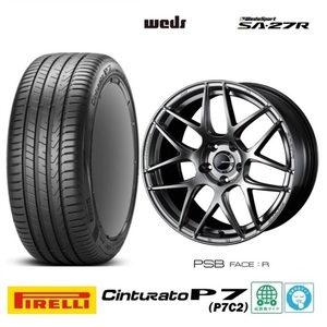 取寄せ品 ウェッズスポーツSA-27R PSB 7.0J+40 5H-114.3 ピレリ P7C2 22年 205/55R17インチ 90系 ノア HV ヴォクシー ステップワゴン