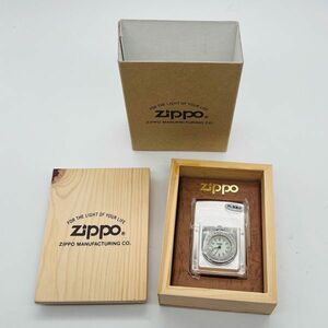 未使用 ZIPPO ジッポー JR設立125周年記念 鉄道開通125周年記念（JR東日本公式）タイムライト ウォッチ 時計付き 銀仕上げ ジッポ 1997年製