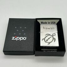 ZIPPO ジッポー hawaii ハワイ タートル 海亀柄 銀 14年製 ジッポ ライター オイルライター_画像6