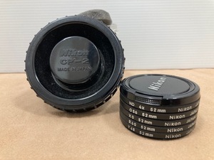 465* Nikon ニコン 純正 レンズ 保護フィルター 52mm 計5枚 セット おまとめ レンズフィルター ブラック ケース付 現状品