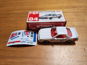 TOMY トミカ 赤箱 84 ニッサン スカイライン レーシング 50 Reebok SCALE1/62 日本製 絶版 当時物