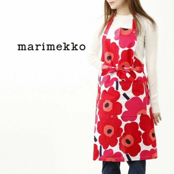 ◎マリメッコ marimekko エプロン ウニッコ レッド PIENI UNIKKO キッチン雑貨 エプロン