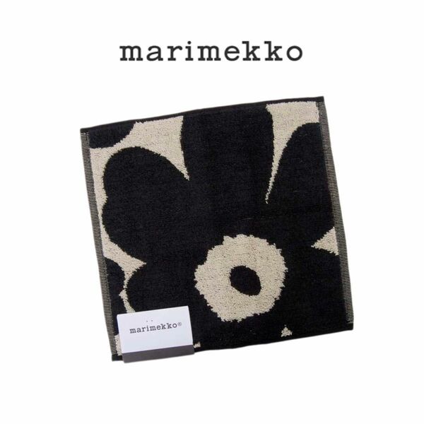 ◎マリメッコ Marimekko ミニタオル ◎ウニッコ ブラック ハンカチ PIENI UNIKKO ハンドタオル ハンカチ