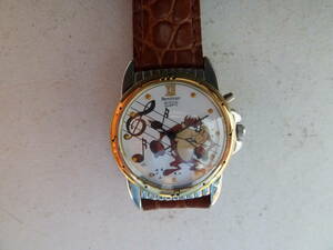 Armitron musical quartz wristwatch Looney Tunes taz mania n De Ville battery replaced operation goods wa-na-