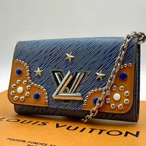 1円 【極美品】LOUIS VUITTON ルイヴィトン ポルトフォイユツイスト ツイスト エピ チェーン ショルダーバッグ 斜め掛け クロスボディ_画像2