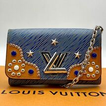 1円 【極美品】LOUIS VUITTON ルイヴィトン ポルトフォイユツイスト ツイスト エピ チェーン ショルダーバッグ 斜め掛け クロスボディ_画像1