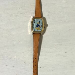 腕時計 手巻き アンティーク ディズニー ドナルドダック US TIME 1949's トノー型の画像2