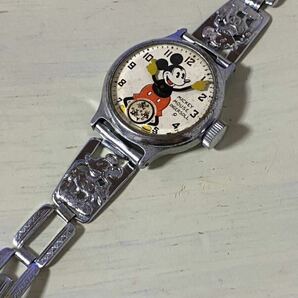 腕時計 ディズニー ミッキーマウス インガーソル ファーストモデル アンティーク レトロ INGERSOLL 1933's 2針手巻き スモセコ 稼働品の画像2