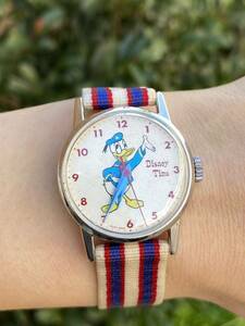 腕時計 手巻き SEIKO セイコー ディズニータイム ドナルドダック 1960's レトロ アンティーク 稼動品