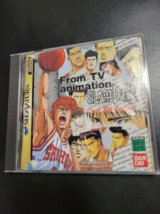 テレビアニメ スラムダンク　アイラブバスケットボール　SS　セガサターン　SEGA SATURN　動作品　説明書が一部ホチキスから外れています