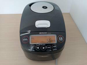 ★【EM190】ZOJIRUSHI 象印 NP-BJ10 2019年製 圧力IH炊飯ジャー 5.5合 ブラック 通電確認済