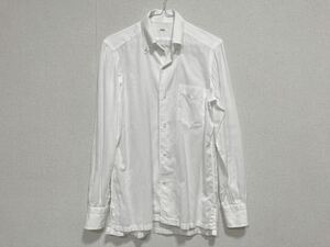 BARBA バルバ 長袖BDシャツ 38/15 白 美品 イタリア製