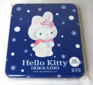 【未開封品】Hello Kitty　ハローキティ　北海道　雪うさぎ　レターセット　缶入り　郵便局限定　2002年