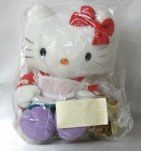 【未使用、タグ付き】サンリオ　Hello Kitty　ハローキティ　池袋キティ物語　池袋限定　地域限定　ご当地　ぬいぐるみ　高さ：約15.5cm