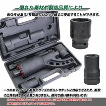 セール！送料無料 64倍 ギアレンチ 倍力レンチセット★大型車タイヤ用 バス トラック等整備に！タイヤ ホイール ナット 21mm 41mm B-type_画像2