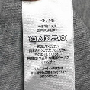 ◆SALE◆【新品】ラルフローレン ■ コットンフーディ ■ メンズ L / US M ■ グレー フード付きTシャツ POLO RALPH LAUREN 正規品の画像6