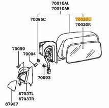 ◆未使用/新品◆ 希少 三菱 純正 ドア サイド ミラー 左右セット ヒーター無 ランサー エボ10 X CZ4A Mitsubishi Lancer MIRROR RH LH OEM_画像4