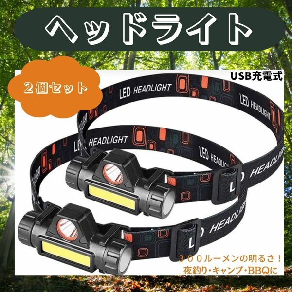 LEDヘッドライト　最安　充電式　ギフト　キャンプ　夜釣り　登山　おすすめ