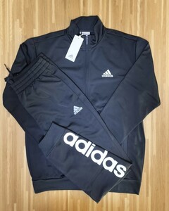 adidas　２ＸＬ　アディダス　ジャージ上下　メンズ 　ブラック　黒